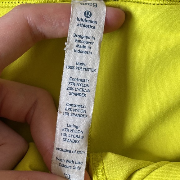 LuluLemon Athletica black and yellow floral skirt - Picture 6 of 6